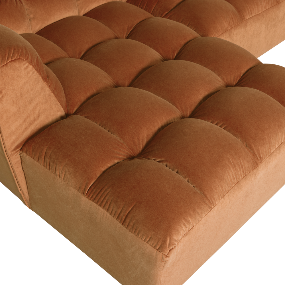 ALLURE CHAISE LONGUE LINKS VELVET TERRA