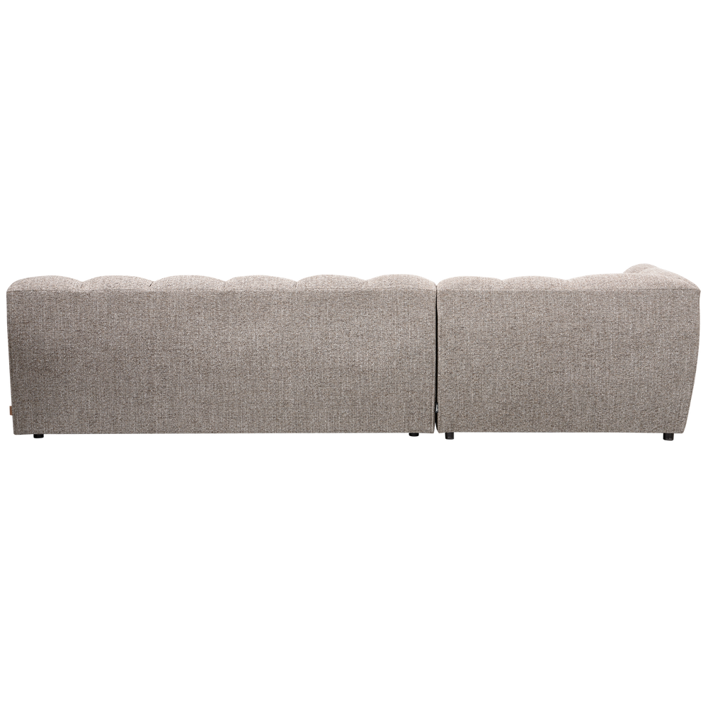 ALLURE CHAISE LONGUE LINKS GEWEVEN STOF KLEI MELANGE