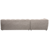 ALLURE CHAISE LONGUE LINKS GEWEVEN STOF KLEI MELANGE