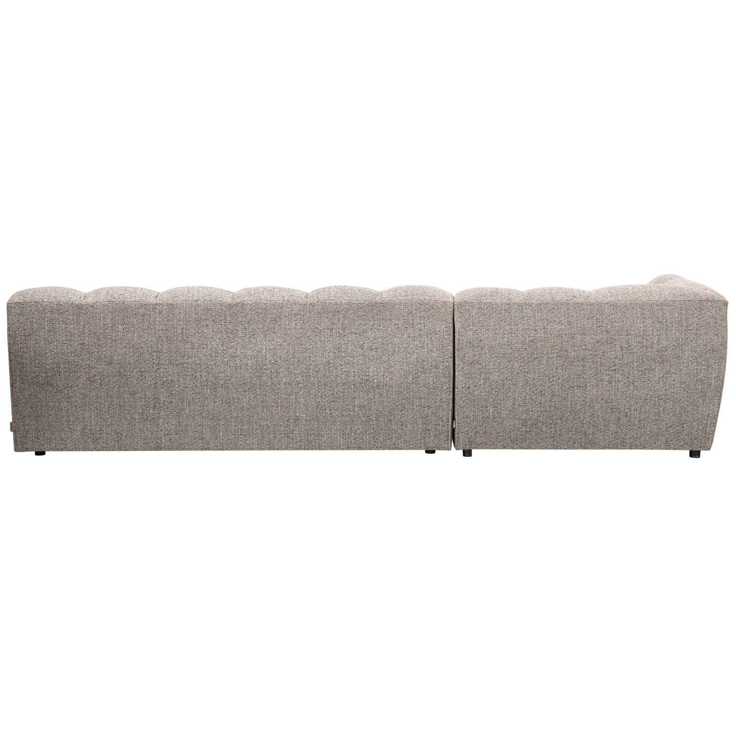 ALLURE CHAISE LONGUE LINKS GEWEVEN STOF KLEI MELANGE