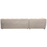 ALLURE CHAISE LONGUE LINKS GEWEVEN STOF NATUREL MELANGE