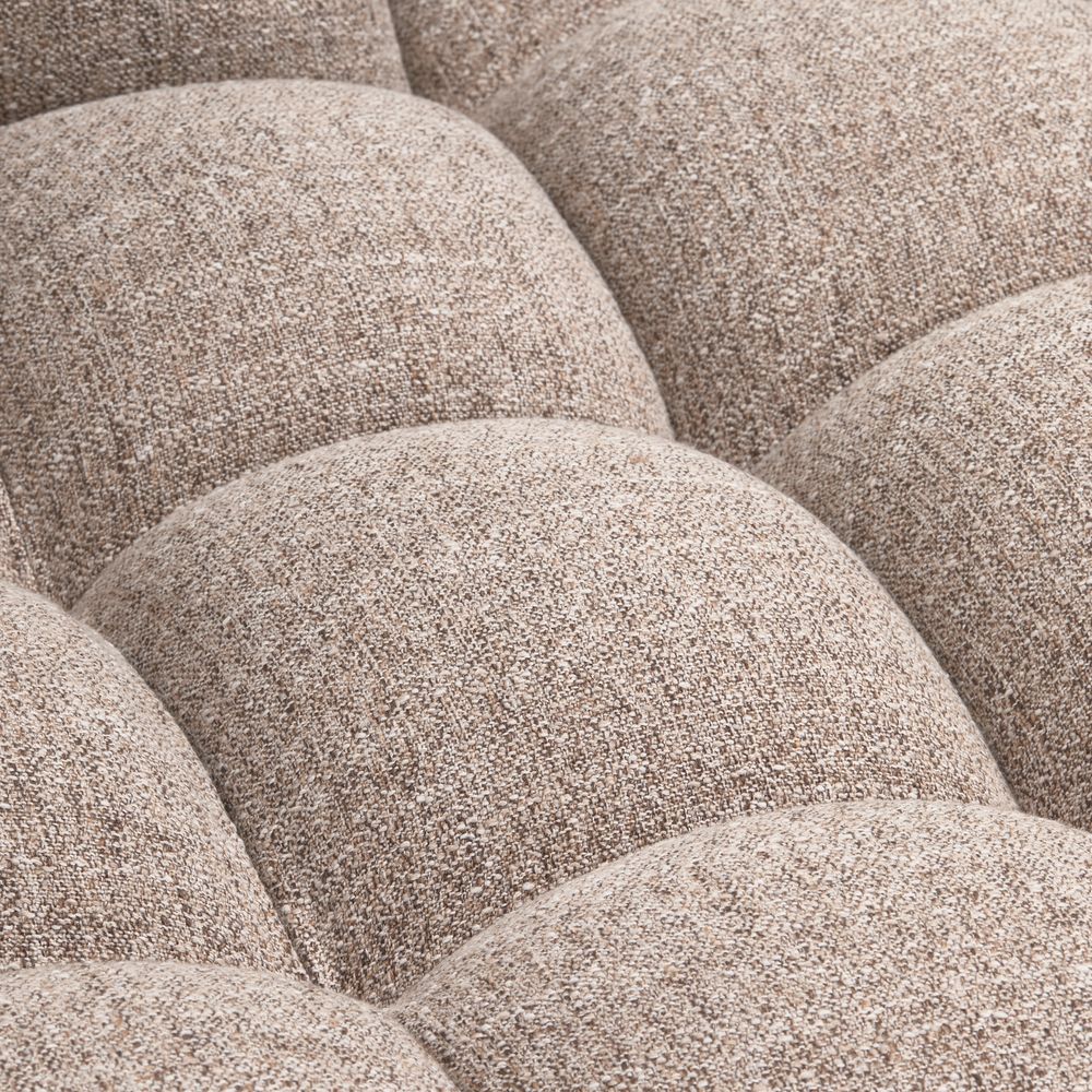 ALLURE CHAISE LONGUE RECHTS GEWEVEN STOF BRUIN MELANGE