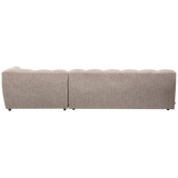 ALLURE CHAISE LONGUE RECHTS GEWEVEN STOF BRUIN MELANGE