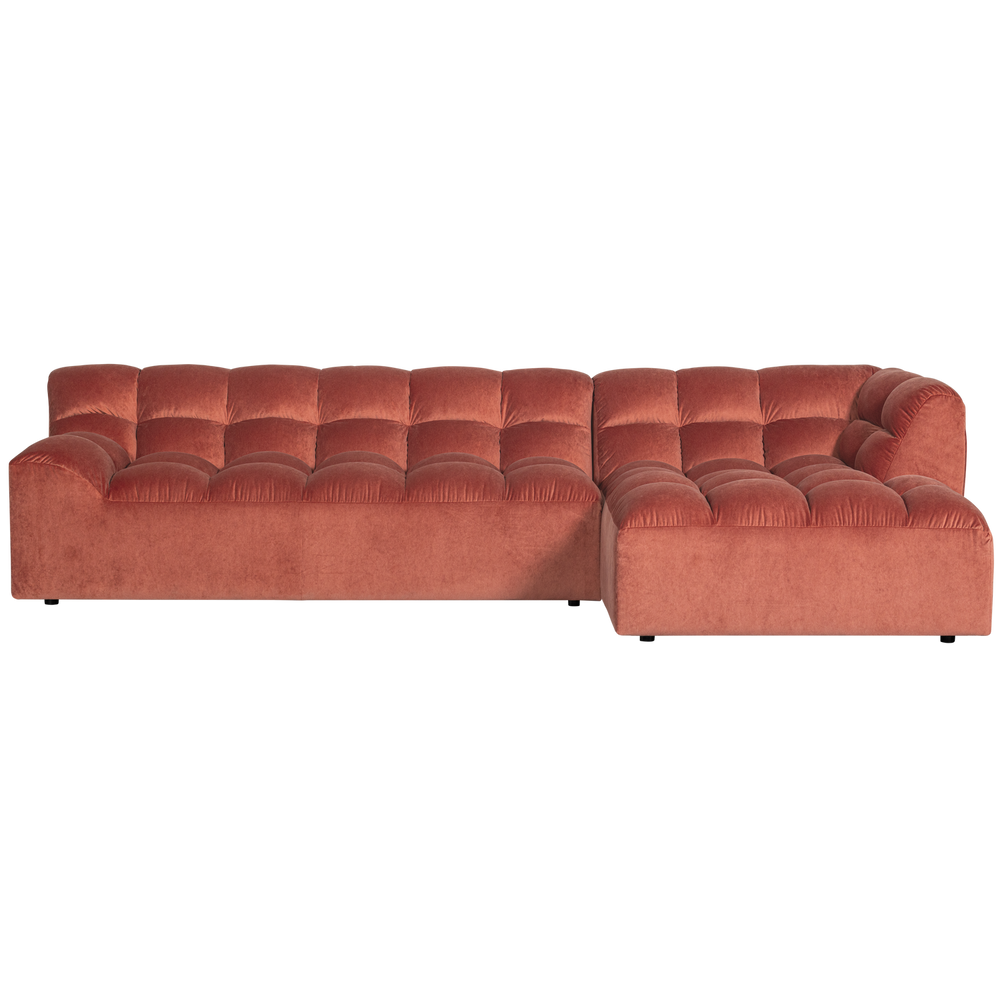 ALLURE CHAISE LONGUE RECHTS VELVET BLUSH