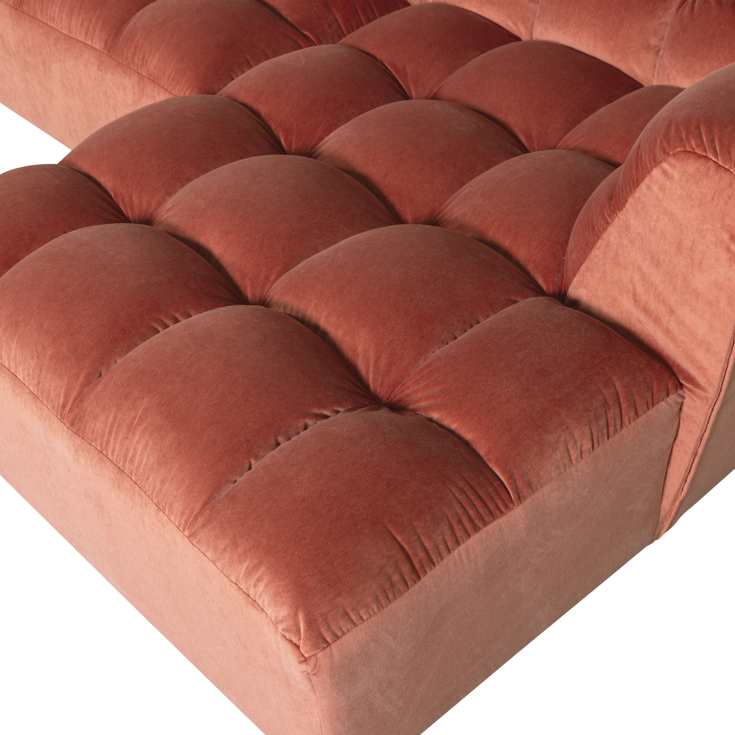 ALLURE CHAISE LONGUE RECHTS VELVET BLUSH