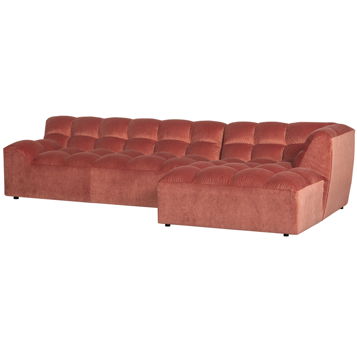 ALLURE CHAISE LONGUE RECHTS VELVET BLUSH
