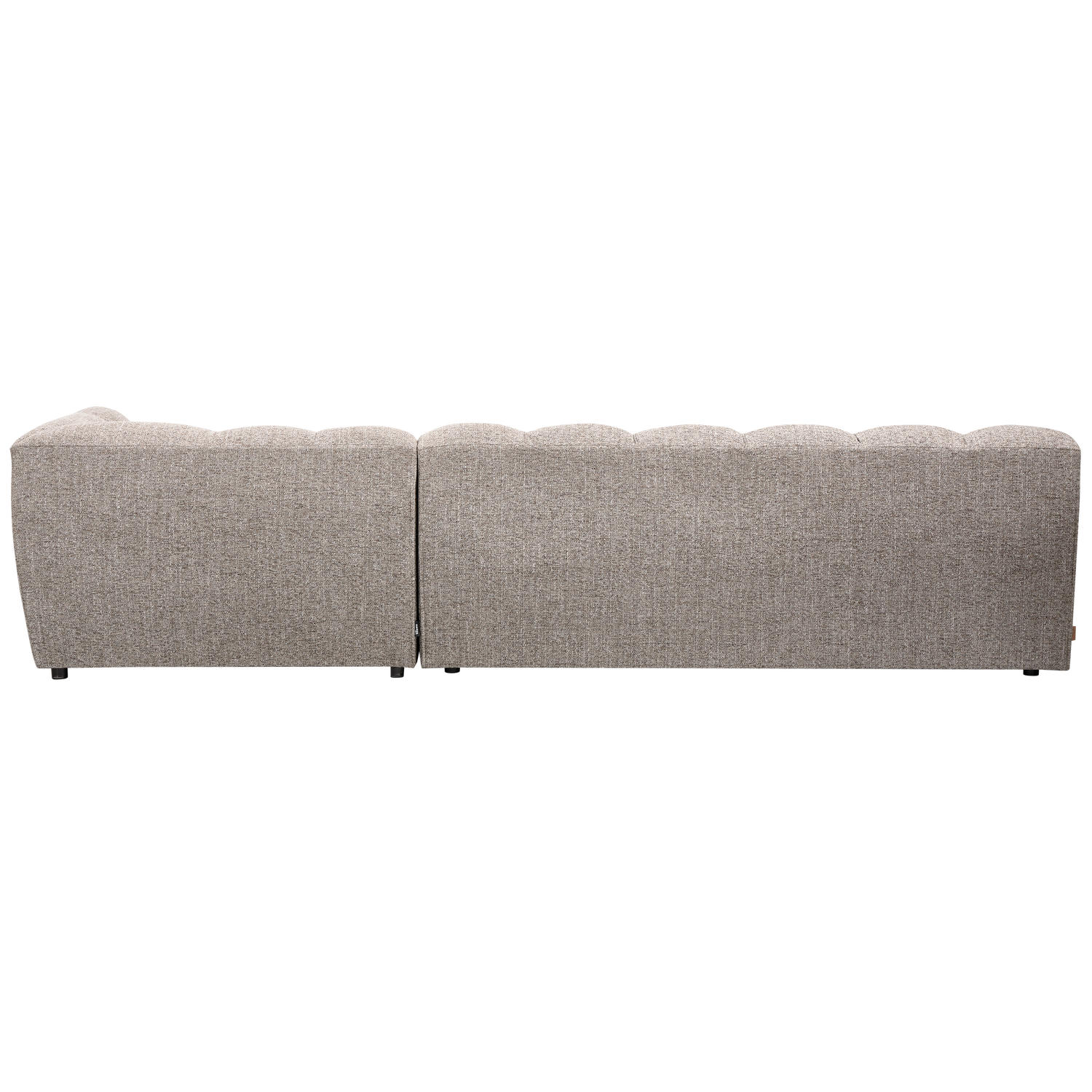 ALLURE CHAISE LONGUE RECHTS GEWEVEN STOF KLEI MELANGE