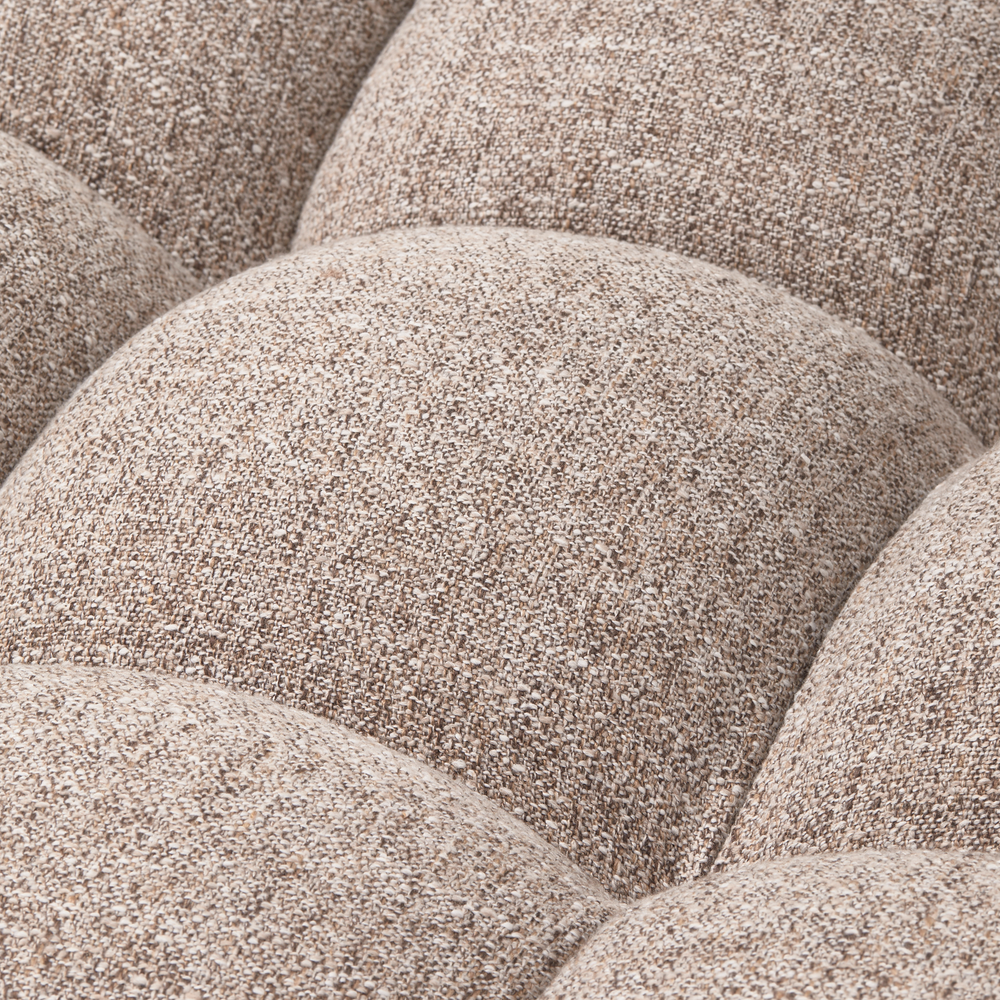 ALLURE 3-ZITS BANK GEWEVEN STOF BRUIN MELANGE