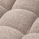 ALLURE 3-ZITS BANK GEWEVEN STOF BRUIN MELANGE