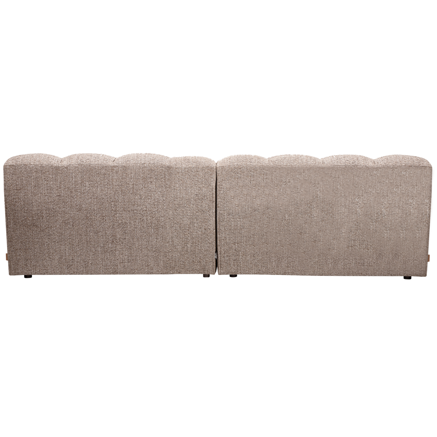 ALLURE 3-ZITS BANK GEWEVEN STOF BRUIN MELANGE