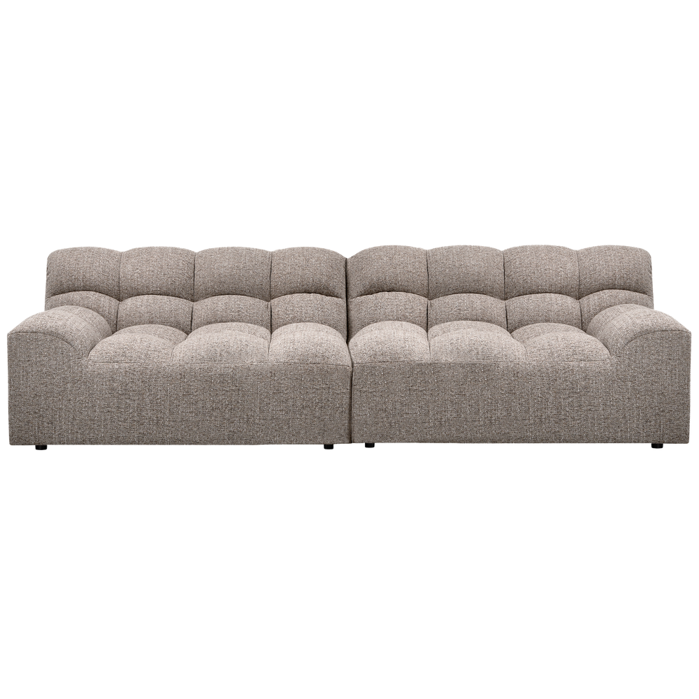 ALLURE 3-ZITS BANK GEWEVEN STOF KLEI MELANGE