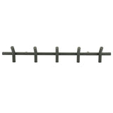 Wall coat rack Matto 5 haken zwart - By-Boo