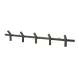 Wall coat rack Matto 5 haken zwart - By-Boo