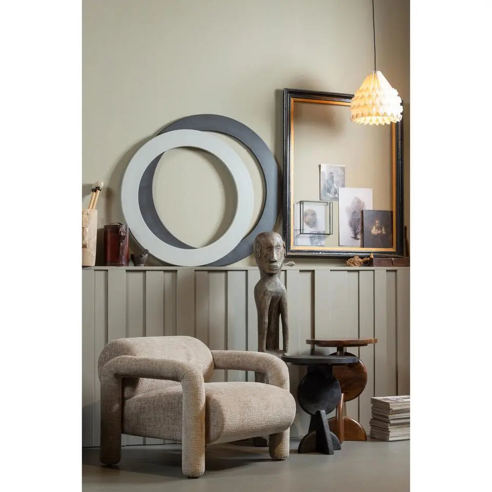 Woood - Lenny fauteuil zand 65x76x82cm