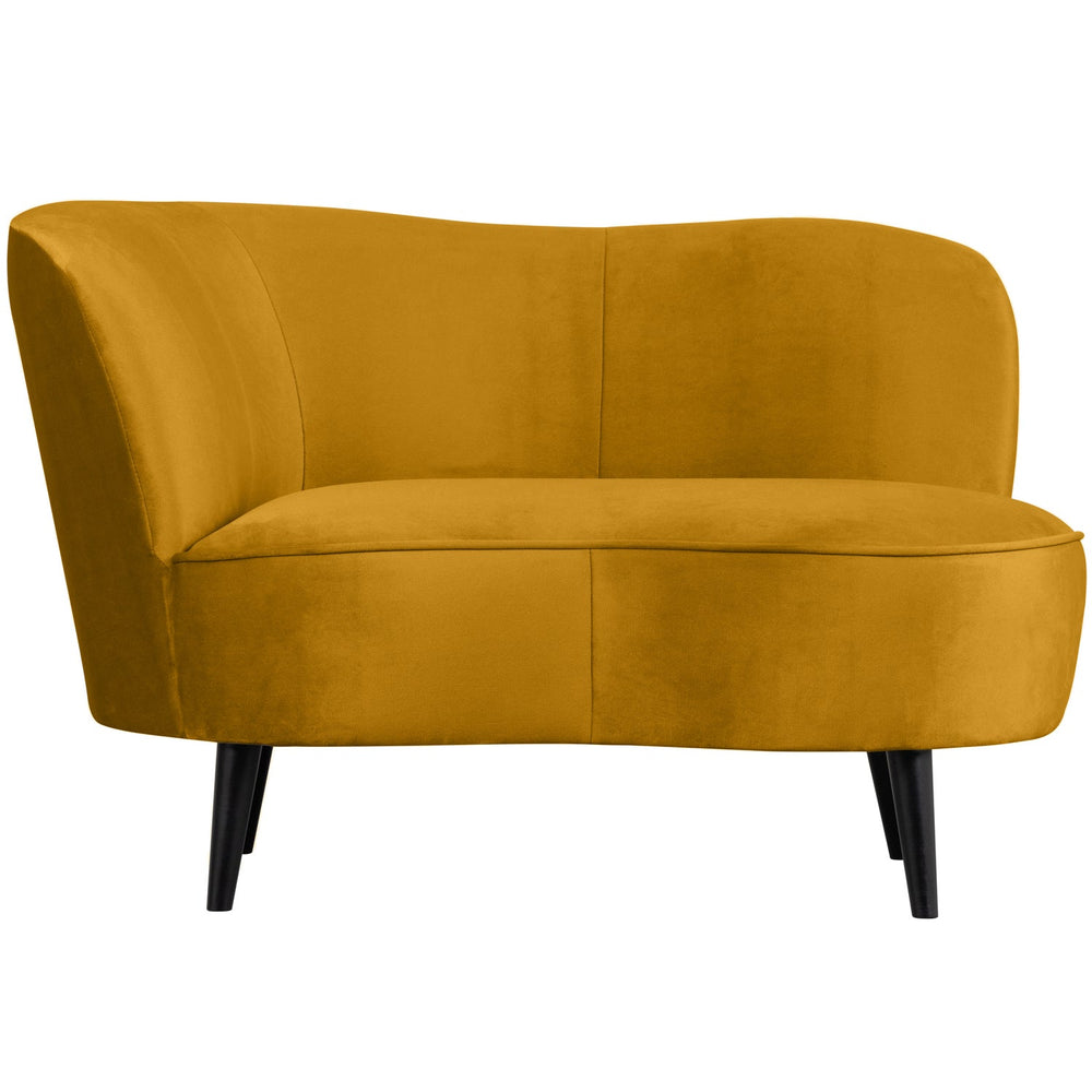 SARA LOUNGE FAUTEUIL LINKS VELVET OKER