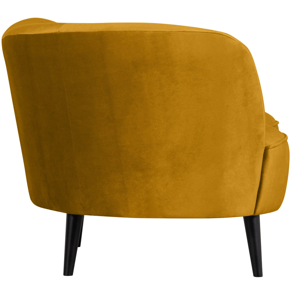 SARA LOUNGE FAUTEUIL LINKS VELVET OKER