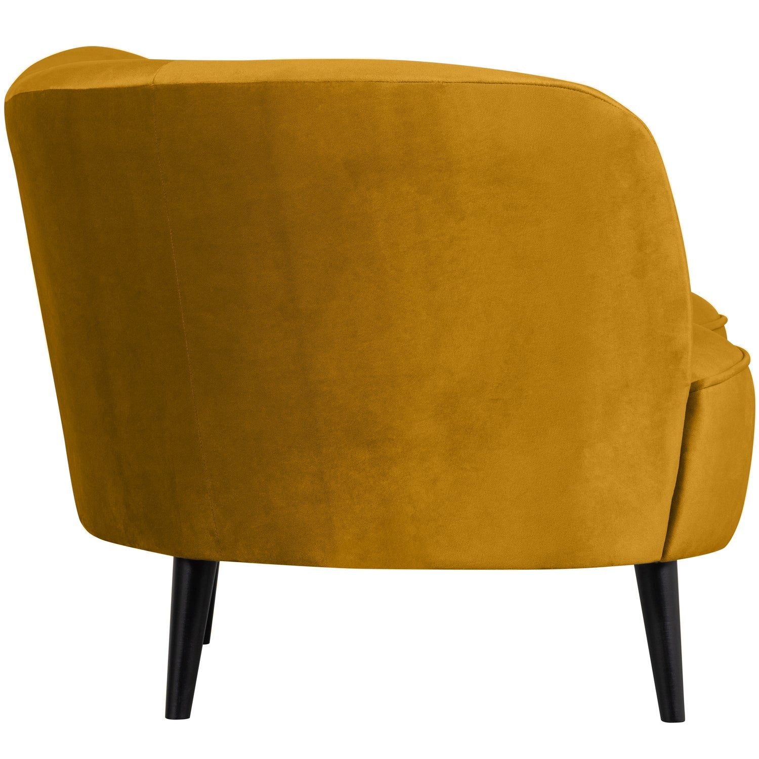 SARA LOUNGE FAUTEUIL LINKS VELVET OKER