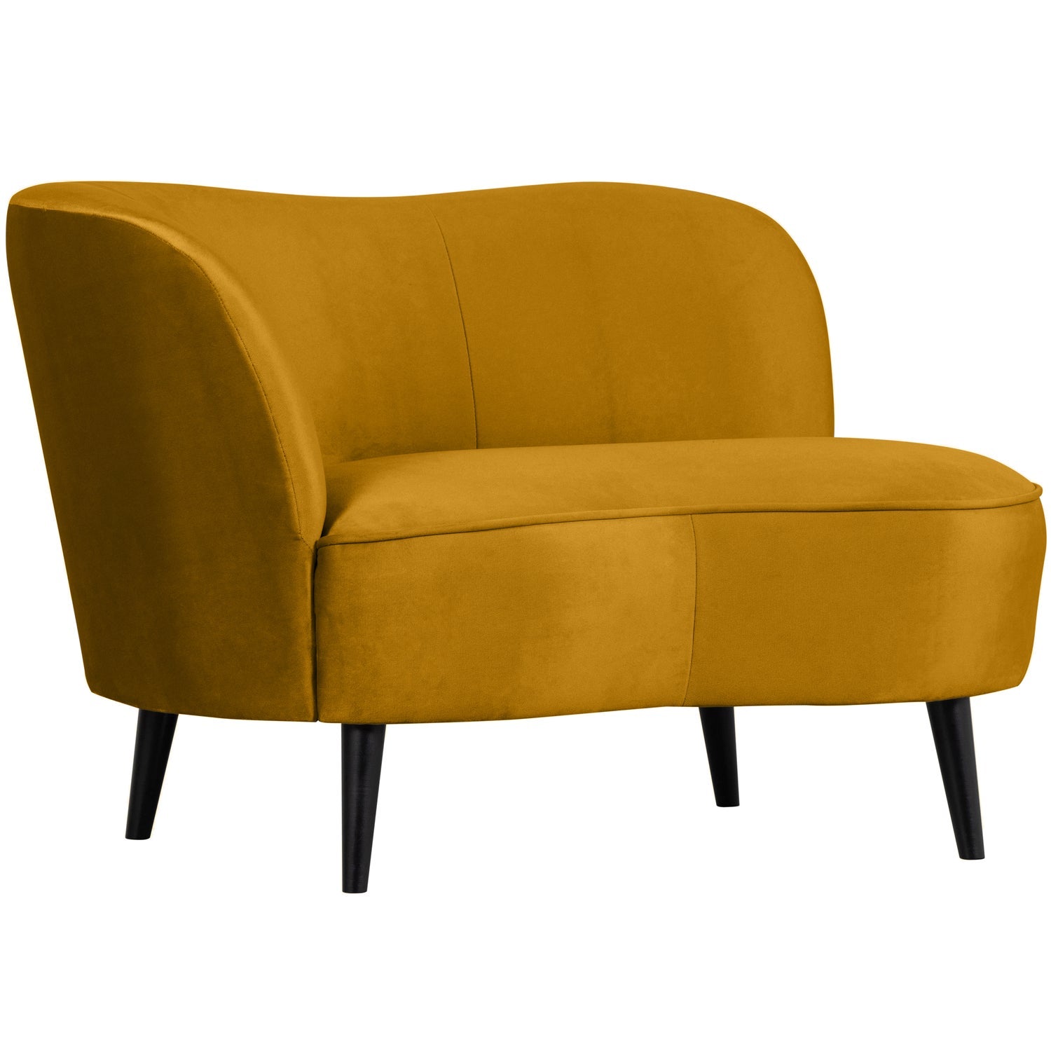 SARA LOUNGE FAUTEUIL LINKS VELVET OKER