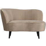 SARA LOUNGE FAUTEUIL LINKS VELVET KHAKI