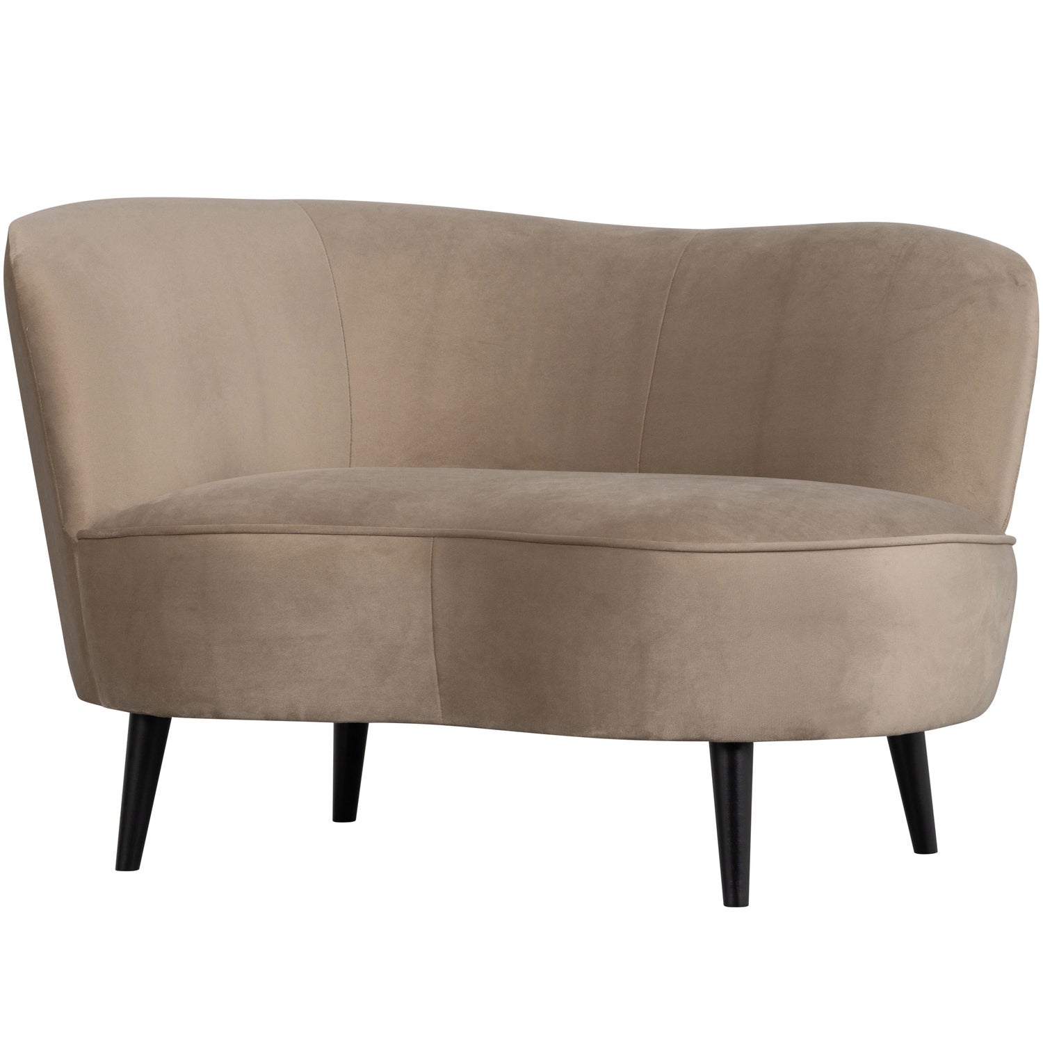 SARA LOUNGE FAUTEUIL LINKS VELVET KHAKI
