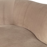 SARA LOUNGE FAUTEUIL LINKS VELVET KHAKI