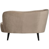 SARA LOUNGE FAUTEUIL LINKS VELVET KHAKI