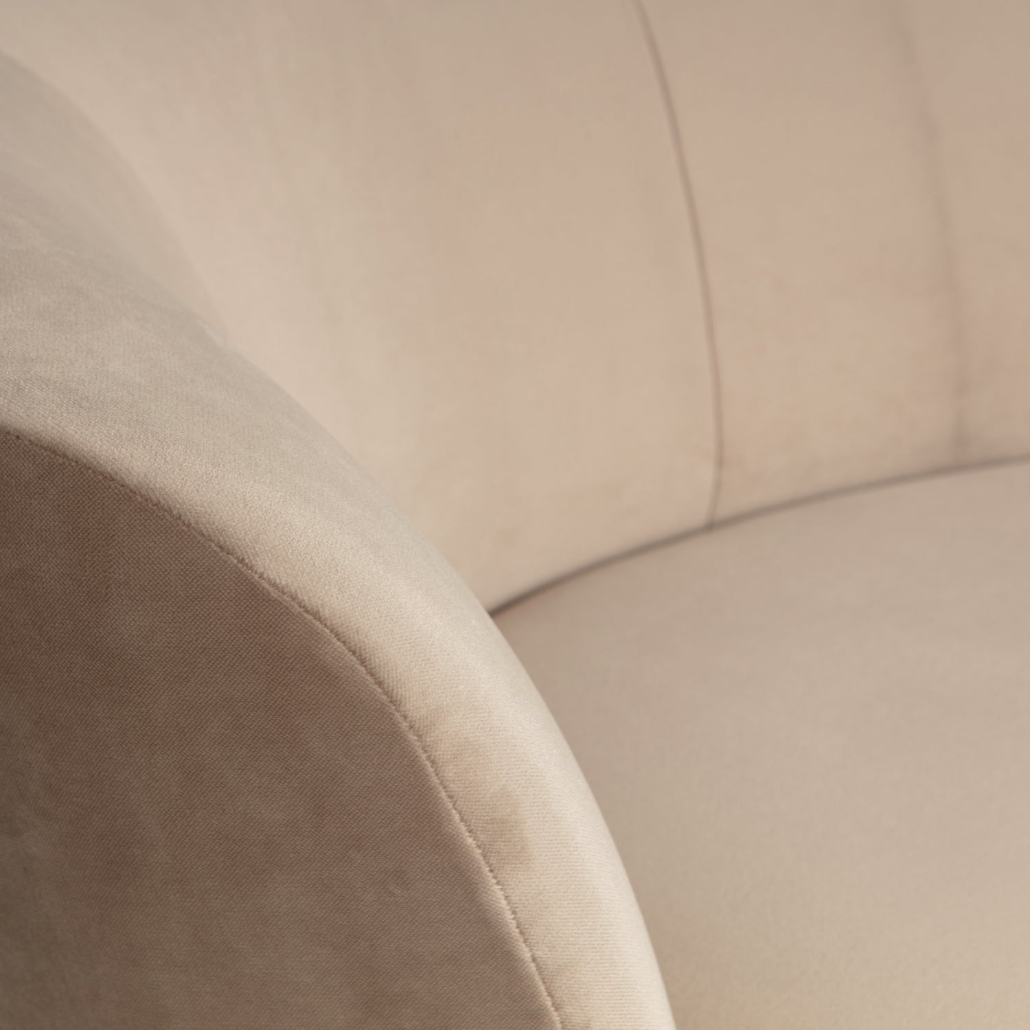 SARA LOUNGE FAUTEUIL LINKS VELVET KHAKI