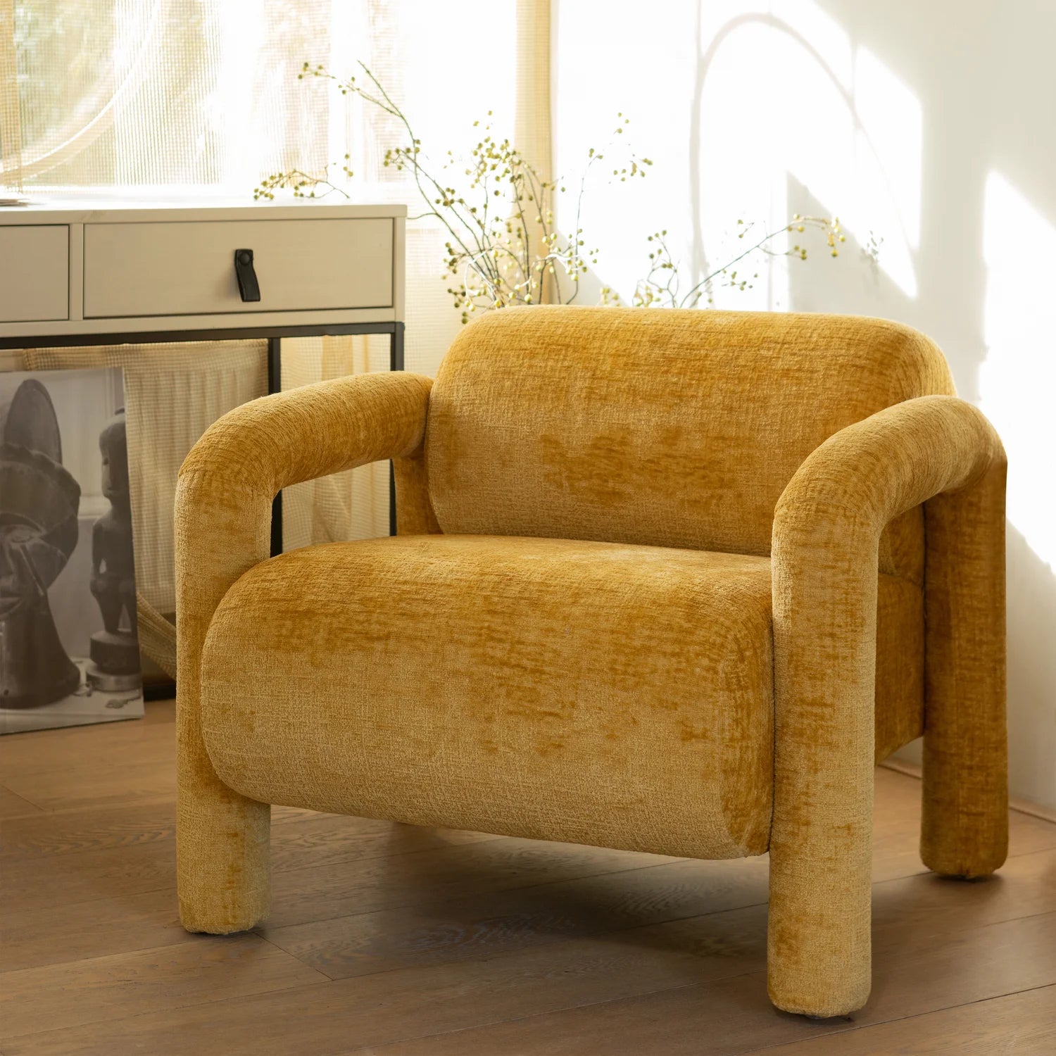 WOOOD - Silas sidetable/bureau grenen dust