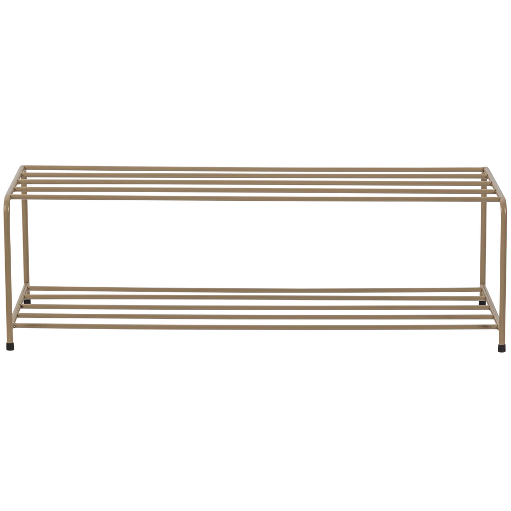 WOOOD - Josse staand schoenenrek metaal militair bruin