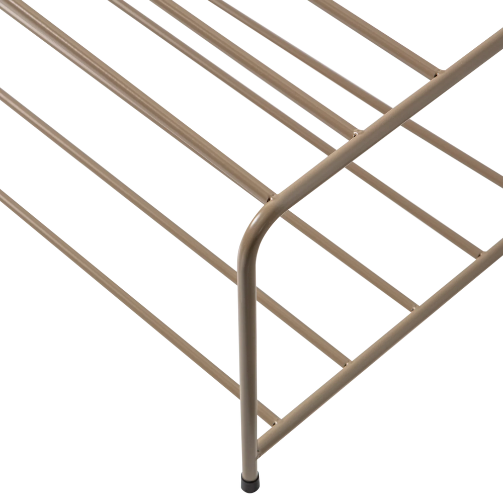 WOOOD - Josse staand schoenenrek metaal militair bruin