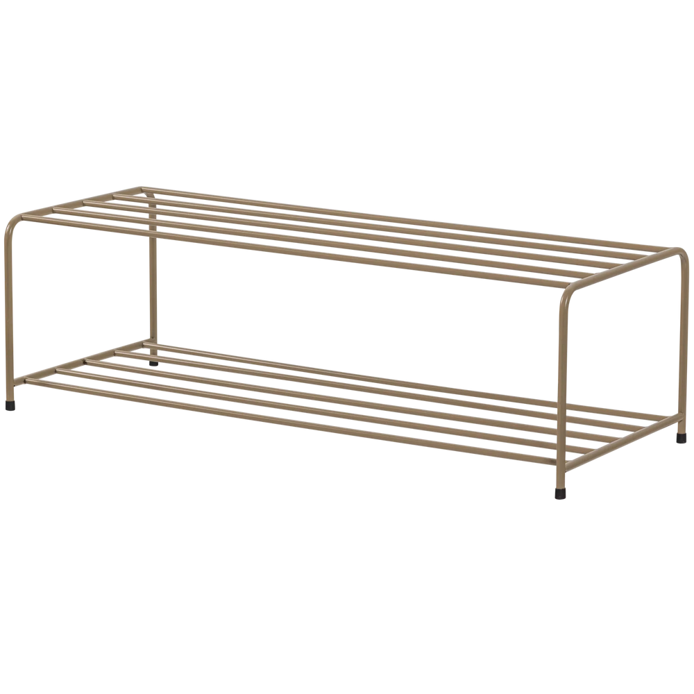 WOOOD - Josse staand schoenenrek metaal militair bruin