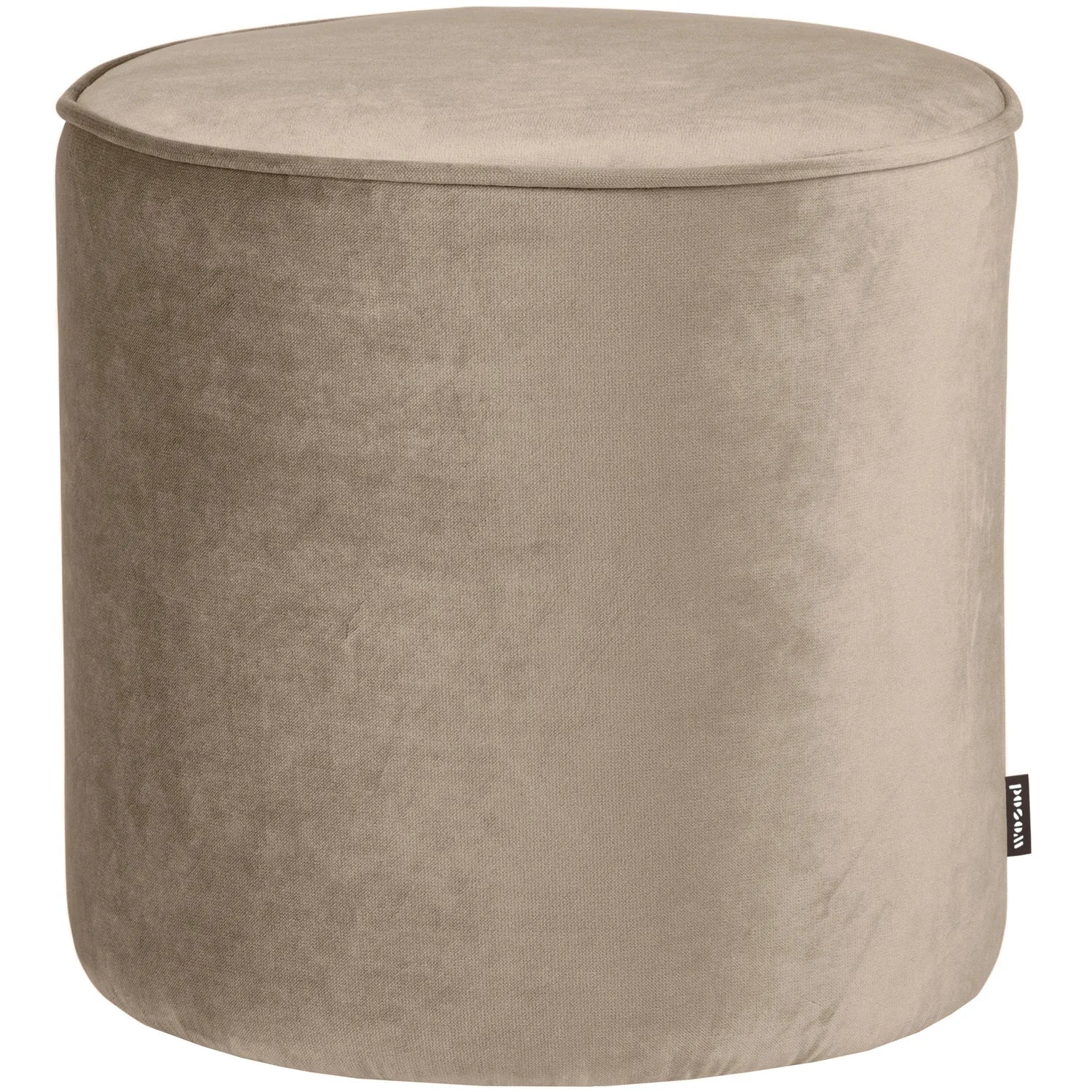 WOOOD - Sara poef hoog khaki 46xø46