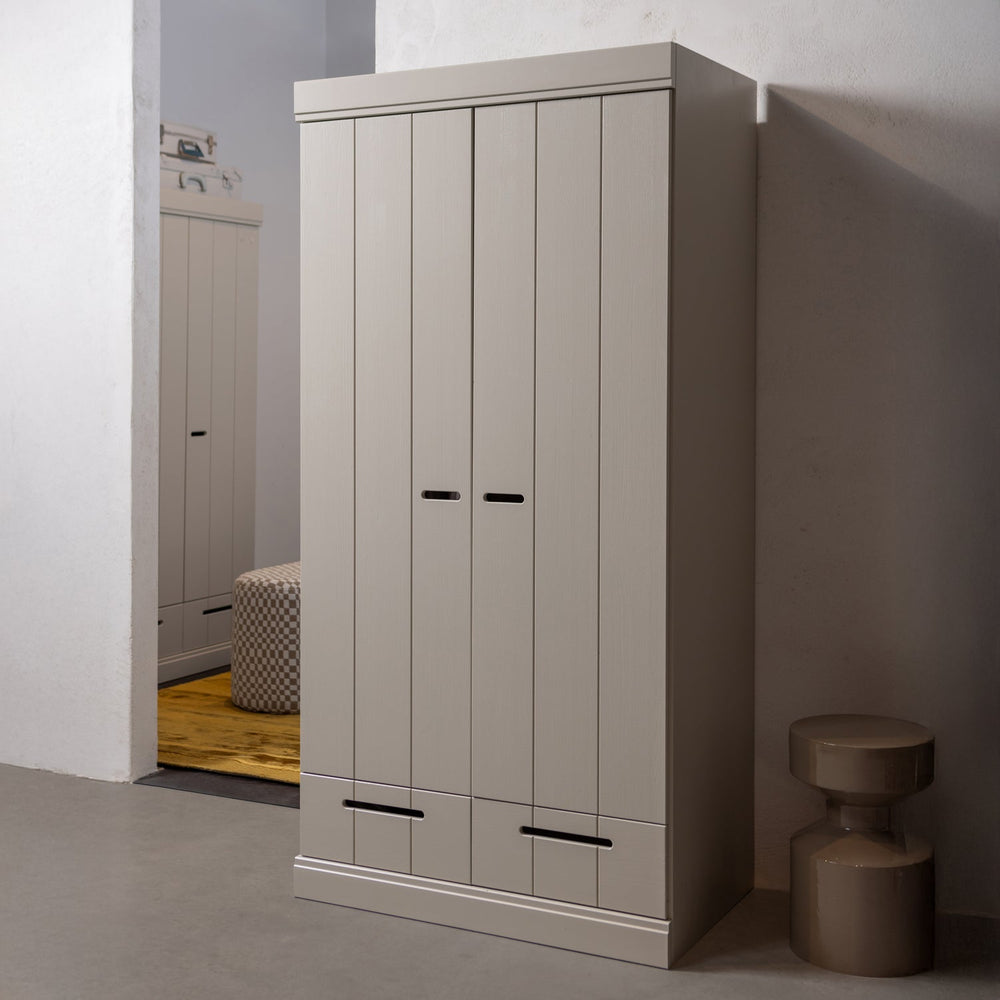 CONNECT 2-DEURS KLEDINGKAST + LADE DUST [fsc]