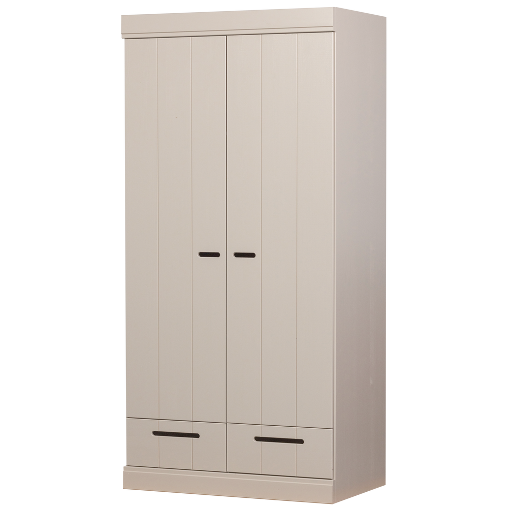 CONNECT 2-DEURS KLEDINGKAST + LADE DUST [fsc]