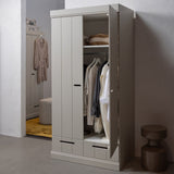 CONNECT 2-DEURS KLEDINGKAST + LADE DUST [fsc]