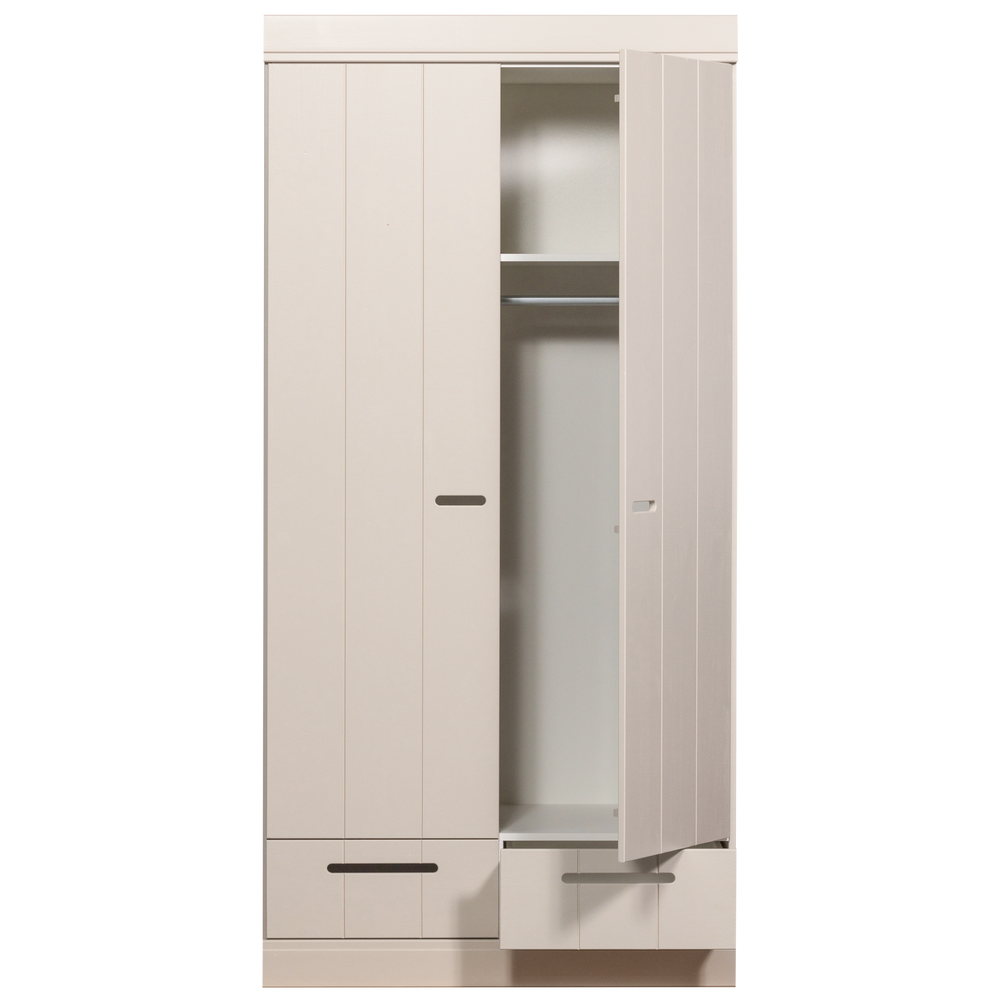 CONNECT 2-DEURS KLEDINGKAST + LADE DUST [fsc]