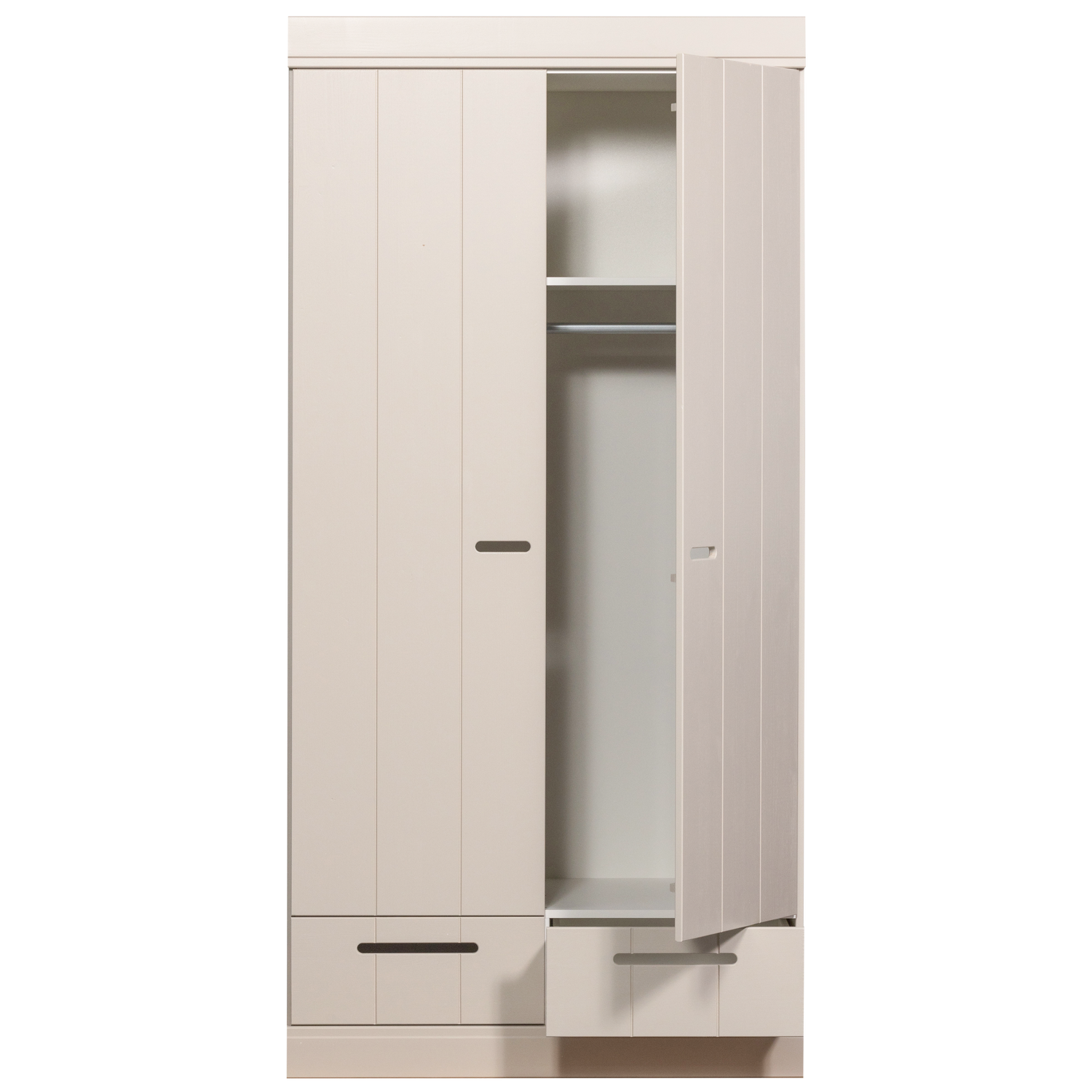 CONNECT 2-DEURS KLEDINGKAST + LADE DUST [fsc]