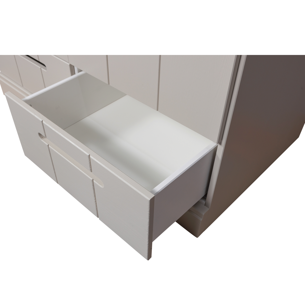 CONNECT 2-DEURS KLEDINGKAST + LADE DUST [fsc]