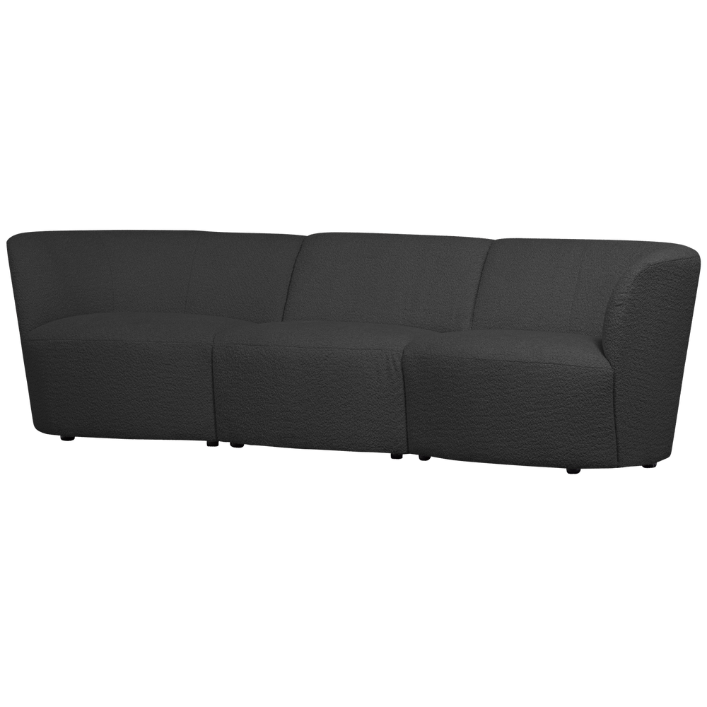 COCO 3-ZITS BANK BOUCLE DONKERGRIJS