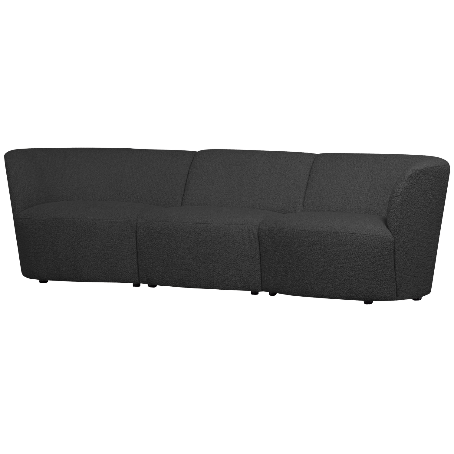 COCO 3-ZITS BANK BOUCLE DONKERGRIJS