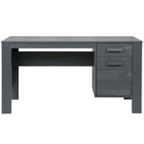 WOOOD - Dennis bureau grenen geborsteld steel grey [FSC]