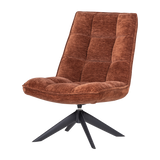 JOUKE DRAAIFAUTEUIL CHENILLE STRUCTUUR ROESTBRUIN [fsc]