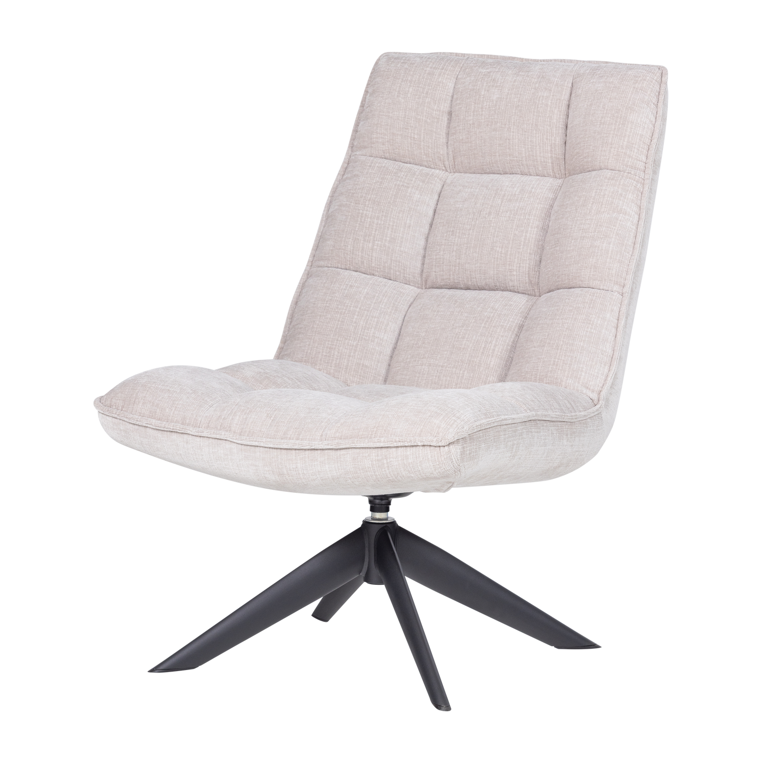 JOUKE DRAAIFAUTEUIL CHENILLE STRUCTUUR NATUREL [fsc]