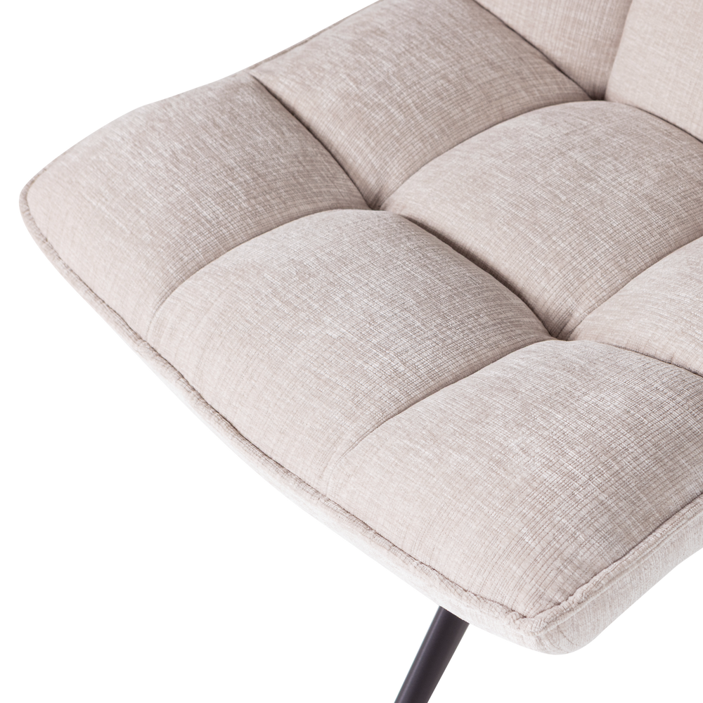 JOUKE DRAAIFAUTEUIL CHENILLE STRUCTUUR NATUREL [fsc]