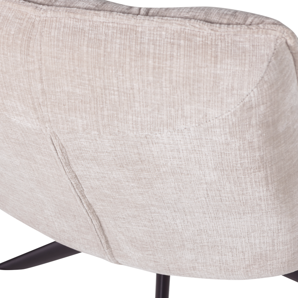 JOUKE DRAAIFAUTEUIL CHENILLE STRUCTUUR NATUREL [fsc]