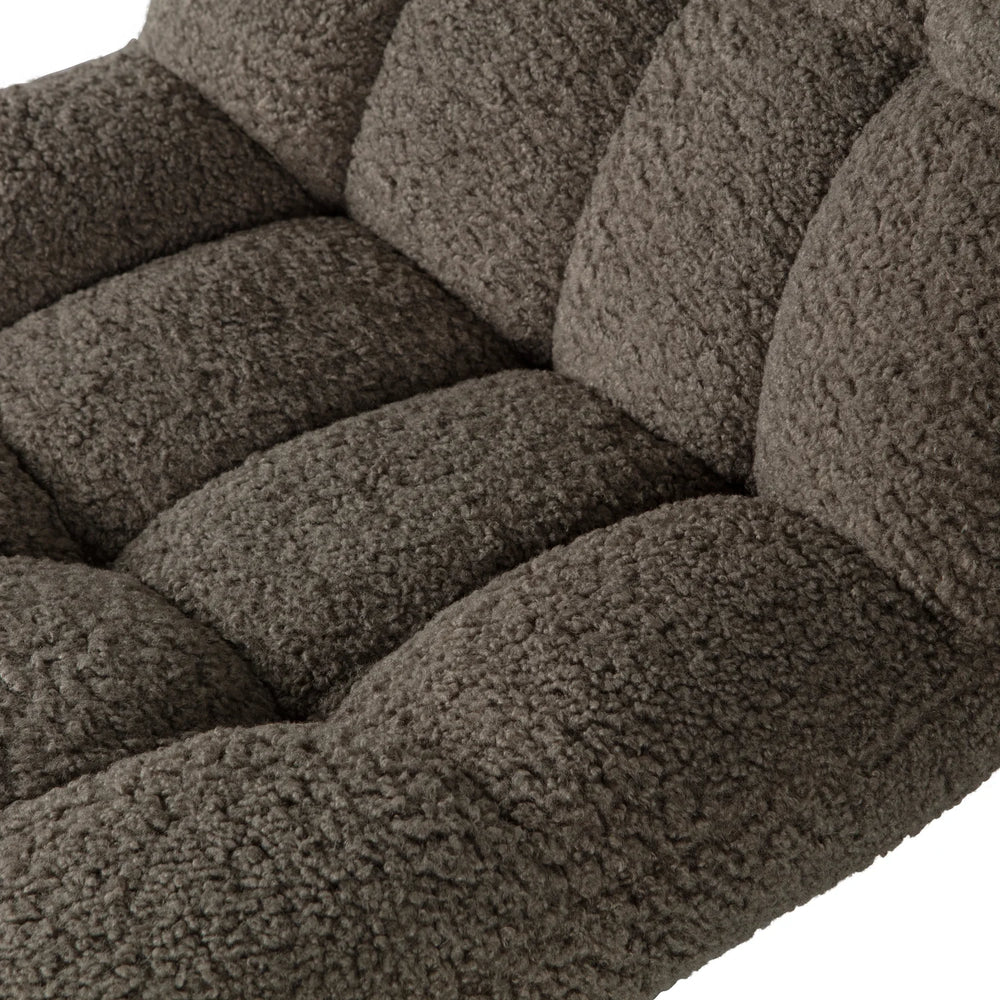 WOOOD - Job draaifauteuil teddy groen