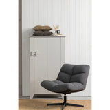 WOOOD - Vinny draaifauteuil bouclé antraciet