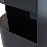 FINCA OPBERGKAST ROND LINKS 78 CM GRENEN DIEPZWART [fsc]