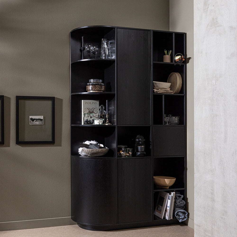 FINCA OPBERGKAST ROND LINKS 78 CM GRENEN DIEPZWART [fsc]