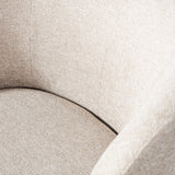 WOOOD - Serra draaifauteuil geweven stof off white
